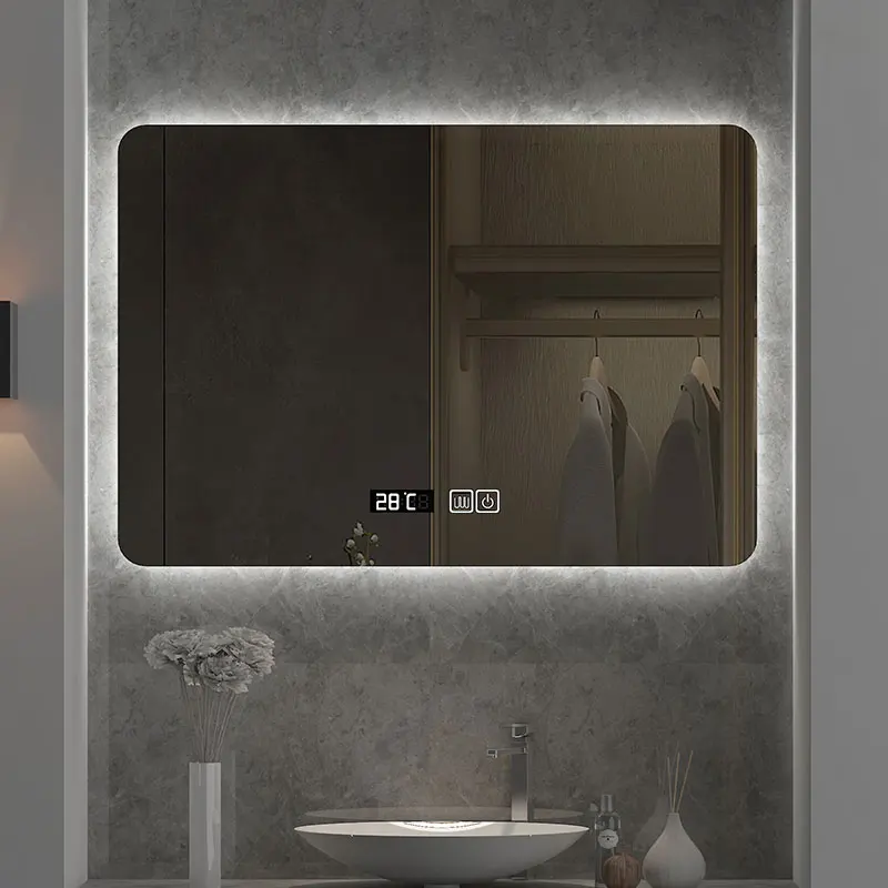 Bathroom Mirror Led - Квадратное светодиодное зеркало для ванной 24x32