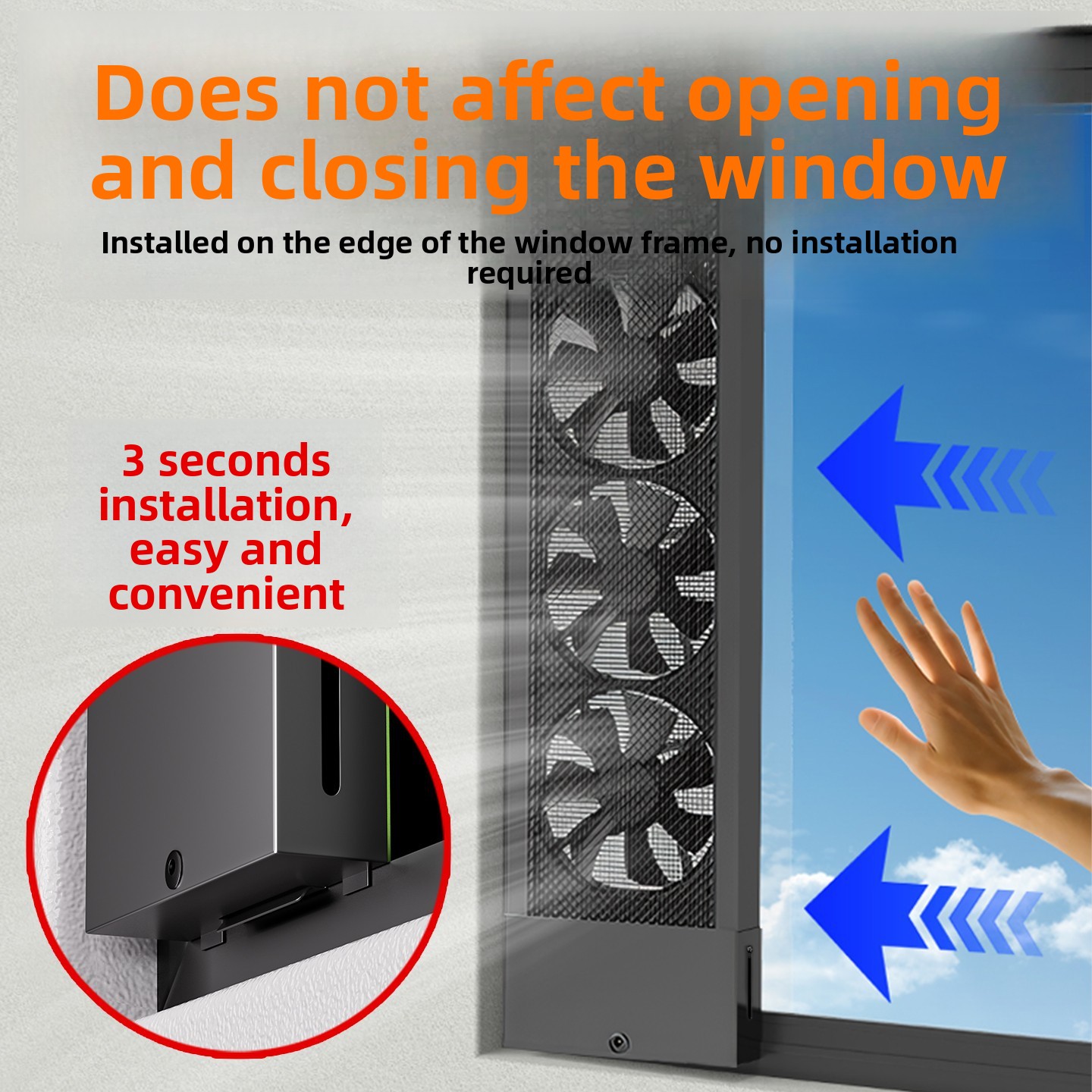 Home Bathroom Ventilation - Бесинструментальный оконный вытяжной вентилятор – мощное