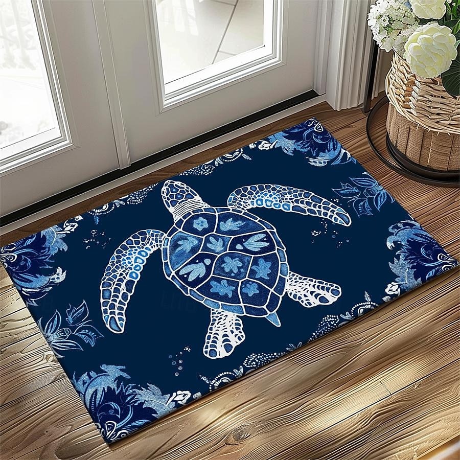 Zara Home Bathroom Mat - Коврик с изображением морской черепахи, кухонный