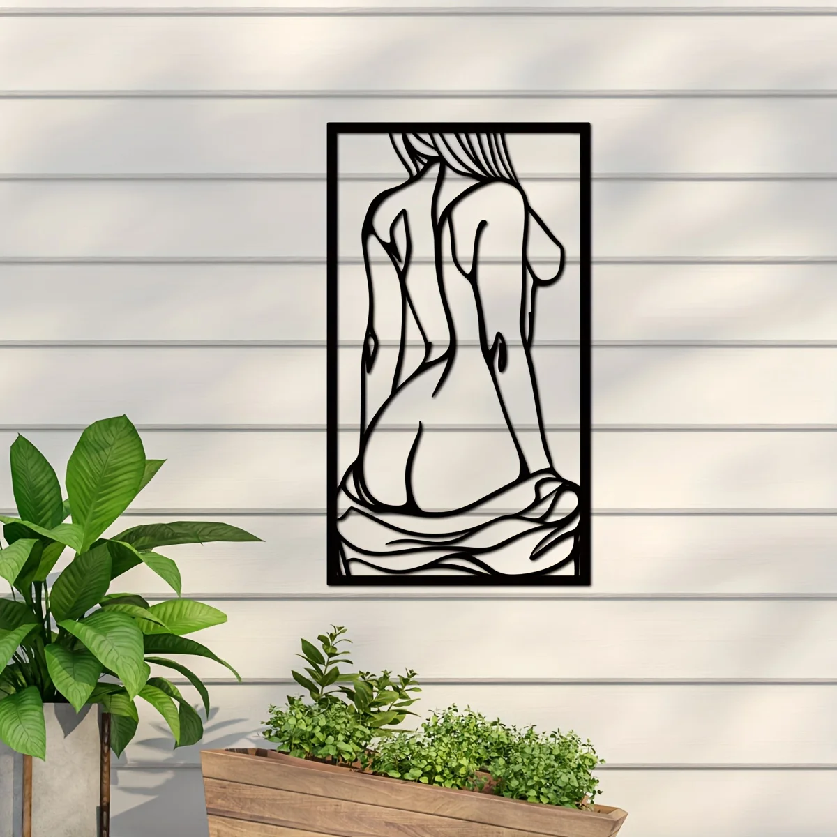 Home Goods Bathroom - 1 шт. Металлическое настенное украшение, черное