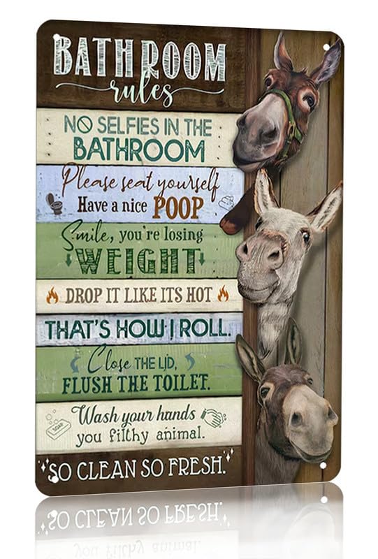 Home Bathroom Rules - Забавные правила для ванной комнаты с