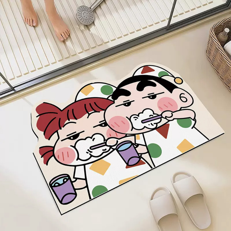 Home Bathroom Floor Mats - Коврик для ванной и душа «Крейон