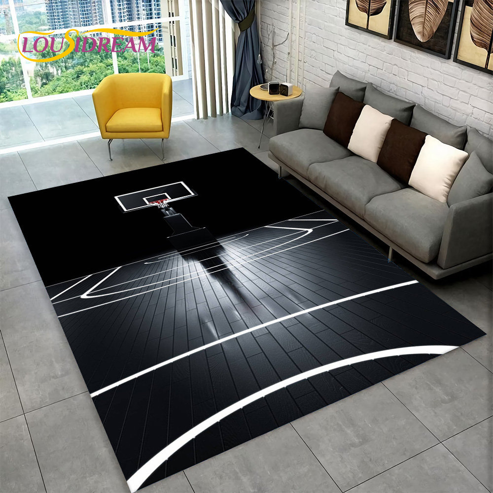 Home Bathroom Floor Mats - 3D коврик для баскетбола с мультяшным