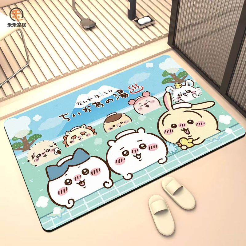 Home Goods Bathroom - Коврик для ванной из диатомита Chiikawa
