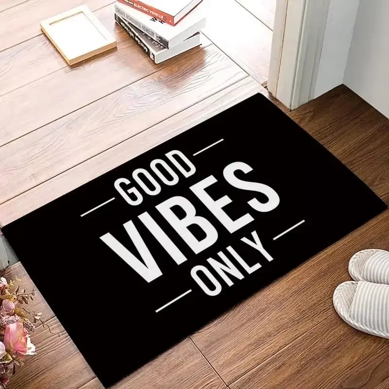 Home Goods Bathroom Decor - Коврик для входной двери с позитивной