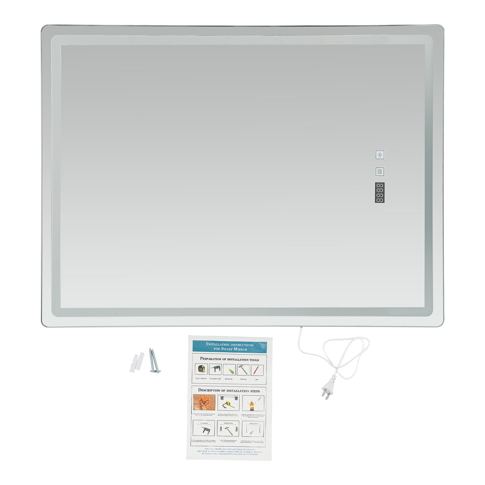 Bathroom Mirror Led - Светодиодное настенное зеркало для ванной, 500x700