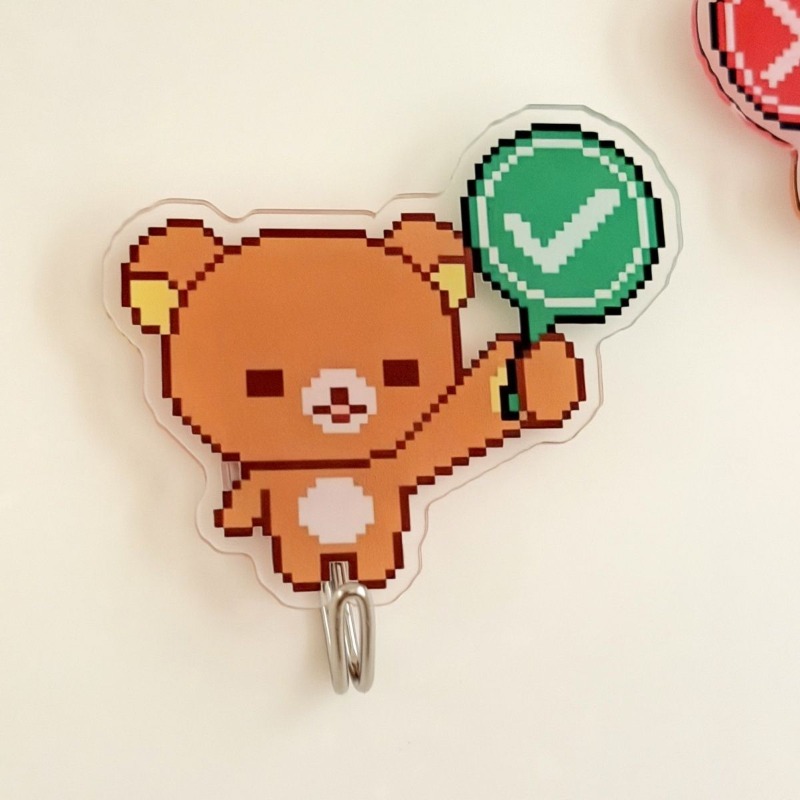 Home Goods Bathroom Decor - Милые самоклеящиеся крючки Rilakkuma без сверления,