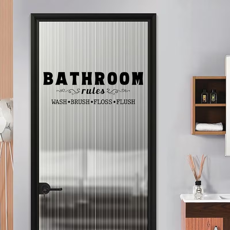 1 комплект практичных наклеек  – обзор и цена Home Bathroom Rules