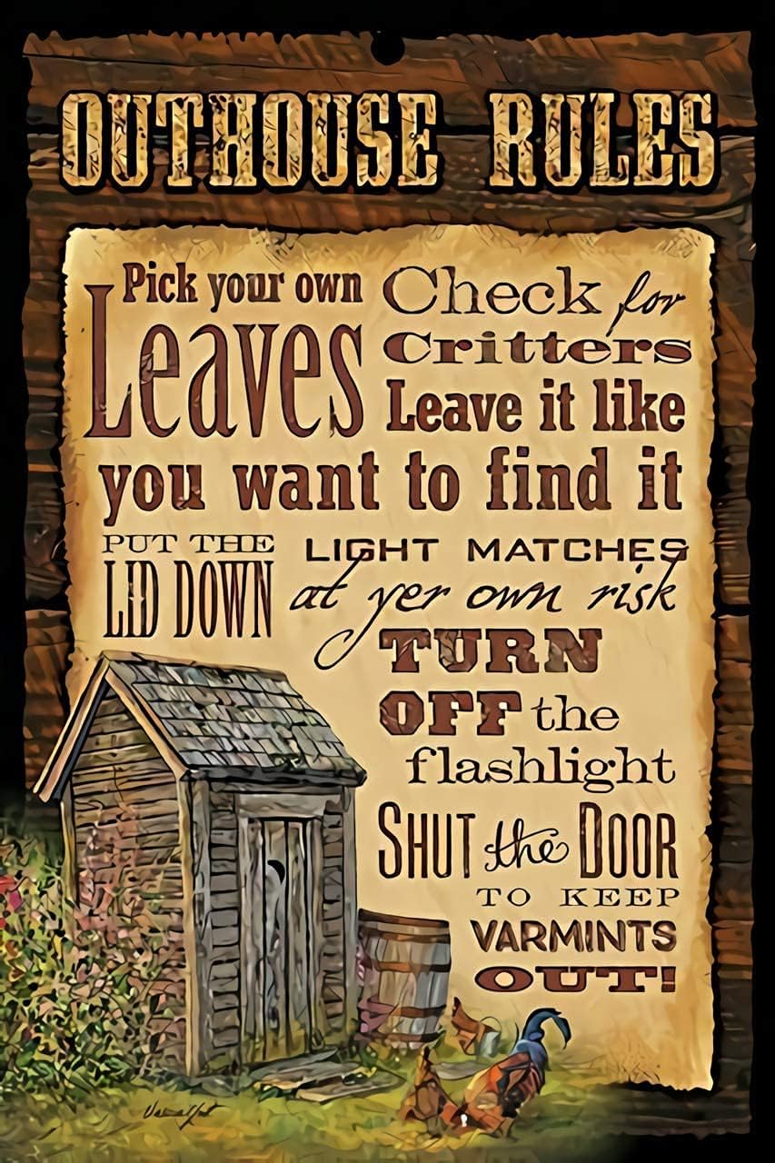 Винтажная металлическая таблич – обзор и цена Home Bathroom Rules