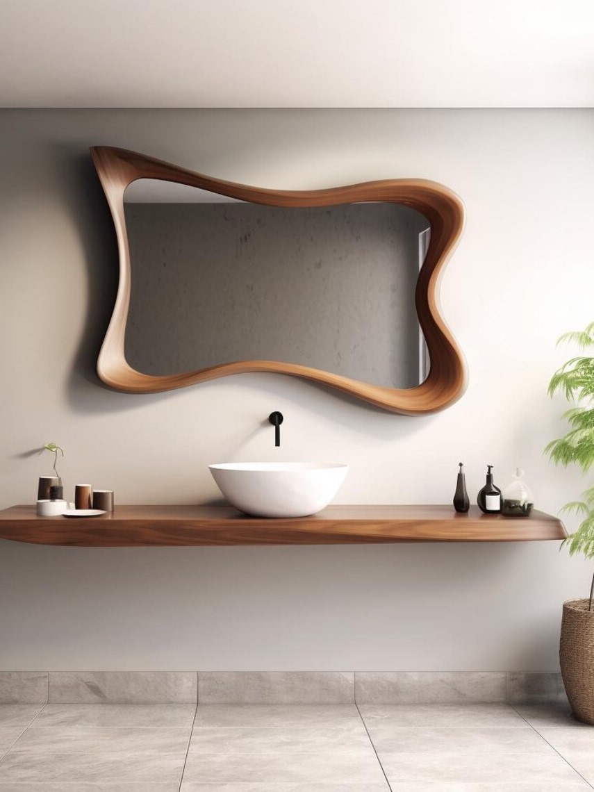 Винтажное деревянное зеркало д – обзор и цена Bathroom Mirror Led