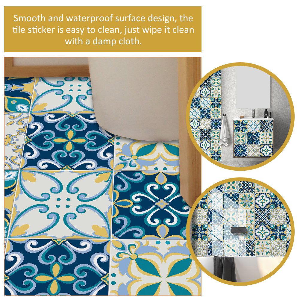 20 шт. ПВХ-наклеек для плитки, – обзор и цена Home Bathroom Floor Tiles