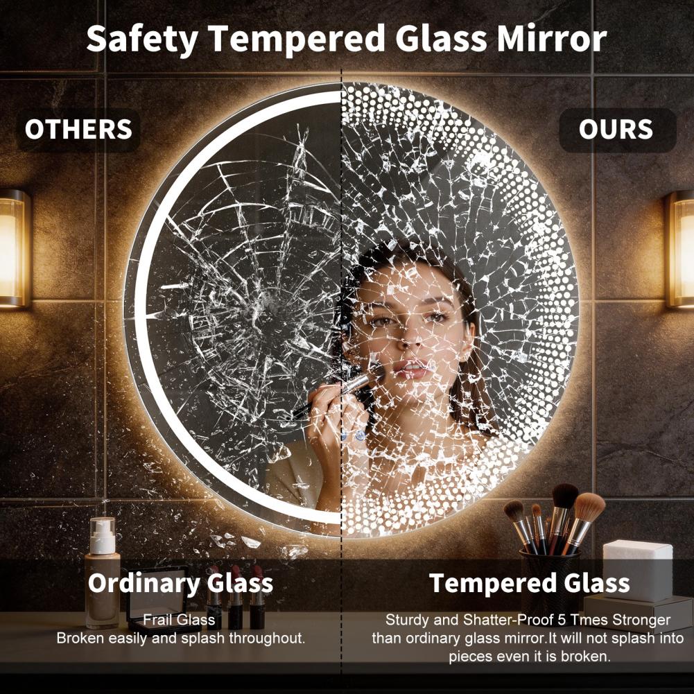 Круглое светодиодное зеркало д – обзор и цена Bathroom Mirror Led