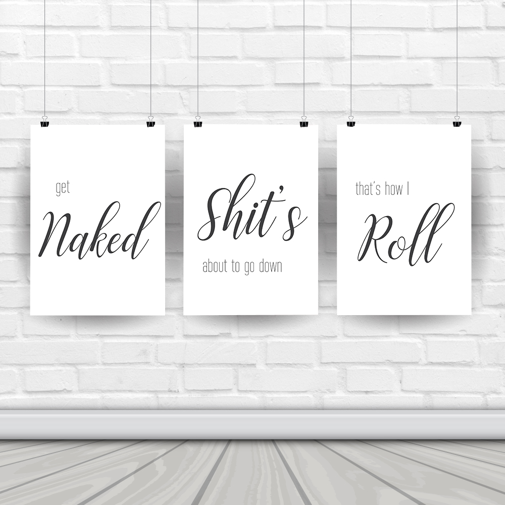 Настенная живопись на холсте,  – обзор и цена Home Bathroom Rules