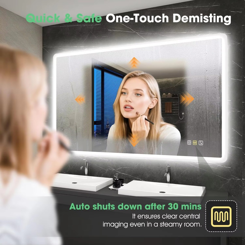 Зеркало для ванной 55x36 дюймо – обзор и цена Bathroom Mirror Led
