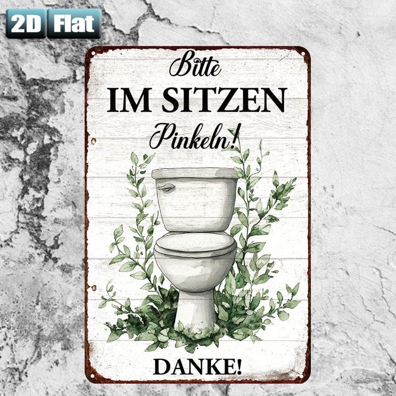 Ретро-металлическая табличка « – обзор и цена Home Bathroom Rules