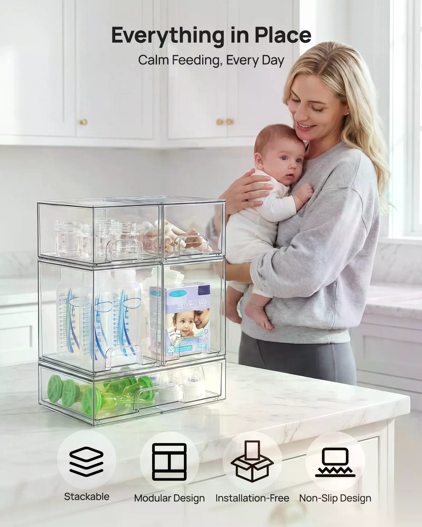 Набор из 5/8 штук: штабелируем – обзор и цена Home Bathroom Supplies