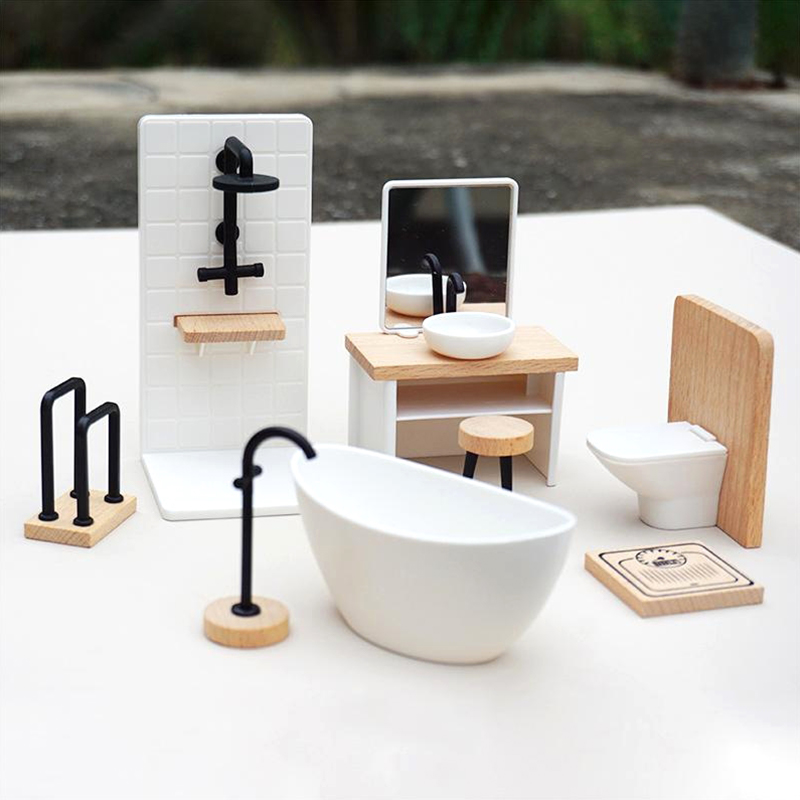 1:6/1:12 кукольный домик, мини – обзор и цена Home Bathroom Supplies